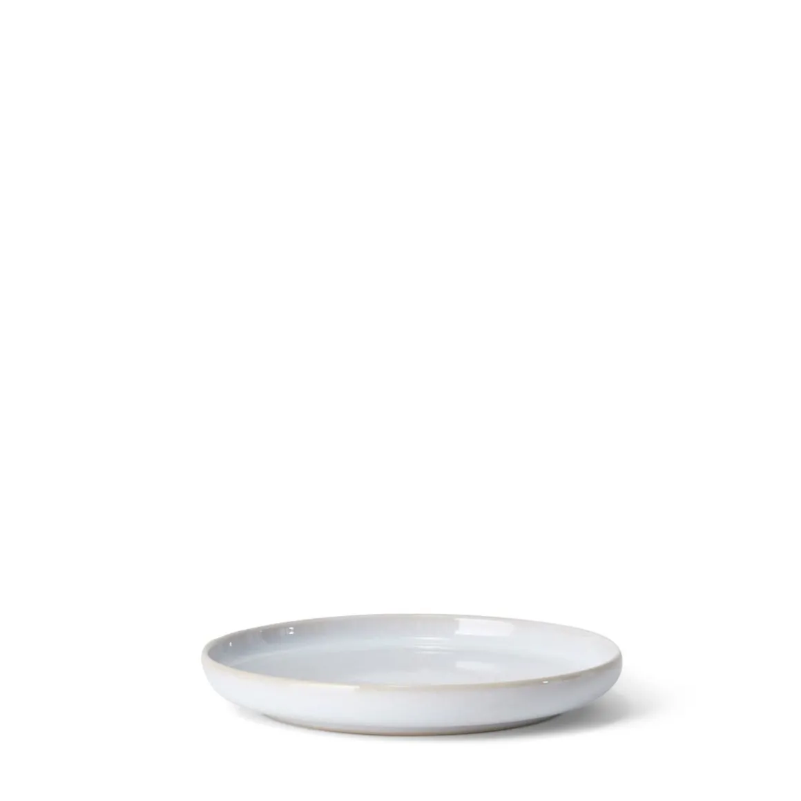Assiett Bruno Stengods 17cm Vit