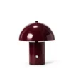 Bordslampa Lou 18x21cm Vinröd
