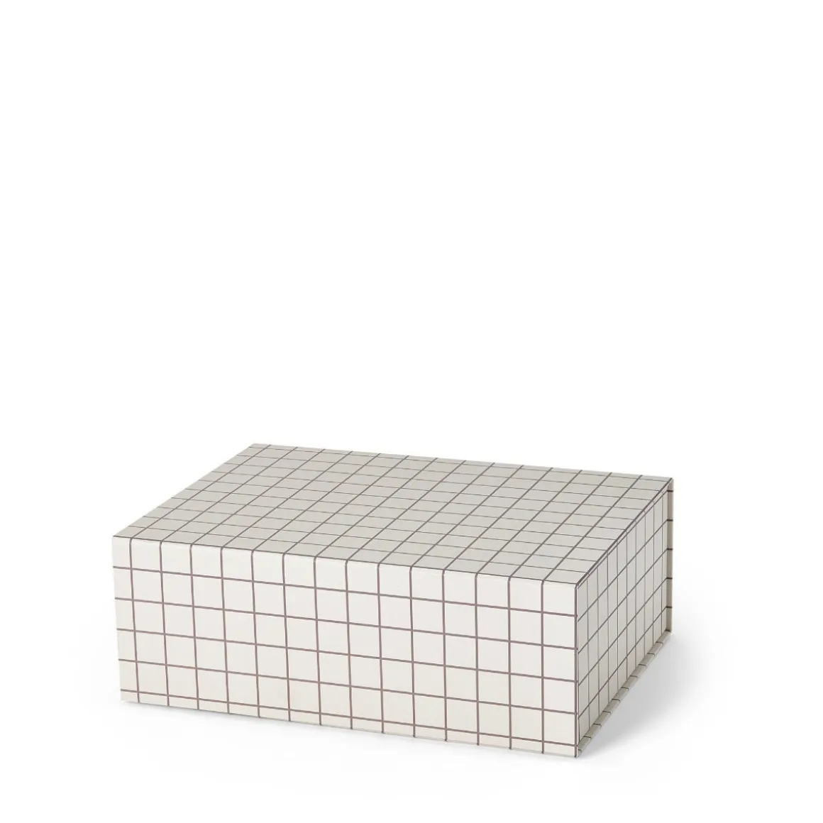 Box Ted 24x33cm Mönstrad Beige/Mole