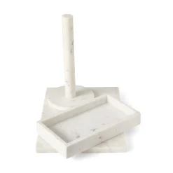 Bricka 26,5x15cm Marmor Vit