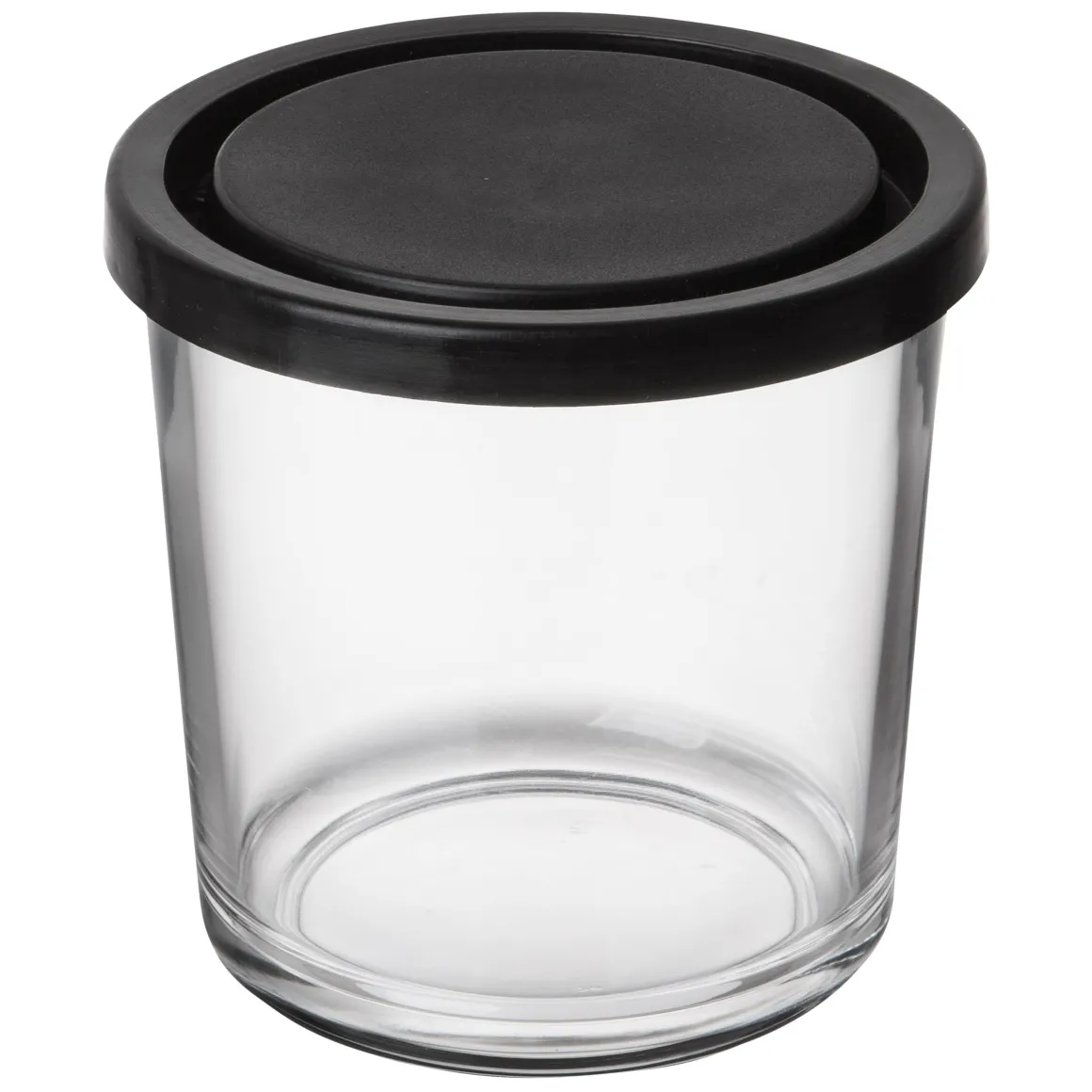 Burk Glas Lock 0,4L Hög Svart