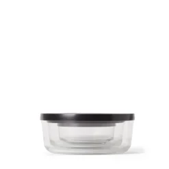 Burk Glas Lock 1,45L Låg Svart