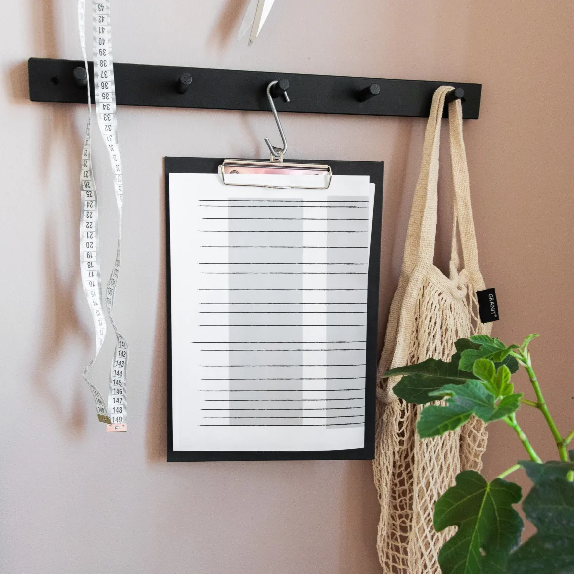 Clipboard A4 Svart