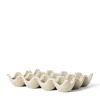 Äggställ 12 ägg Porslin Beige