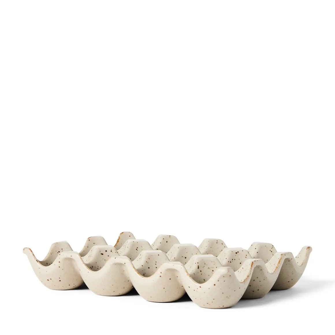 Äggställ 12 ägg Porslin Beige