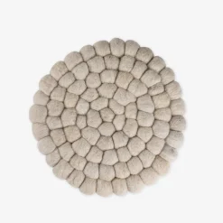 Grytunderlägg 20cm Ull Beige