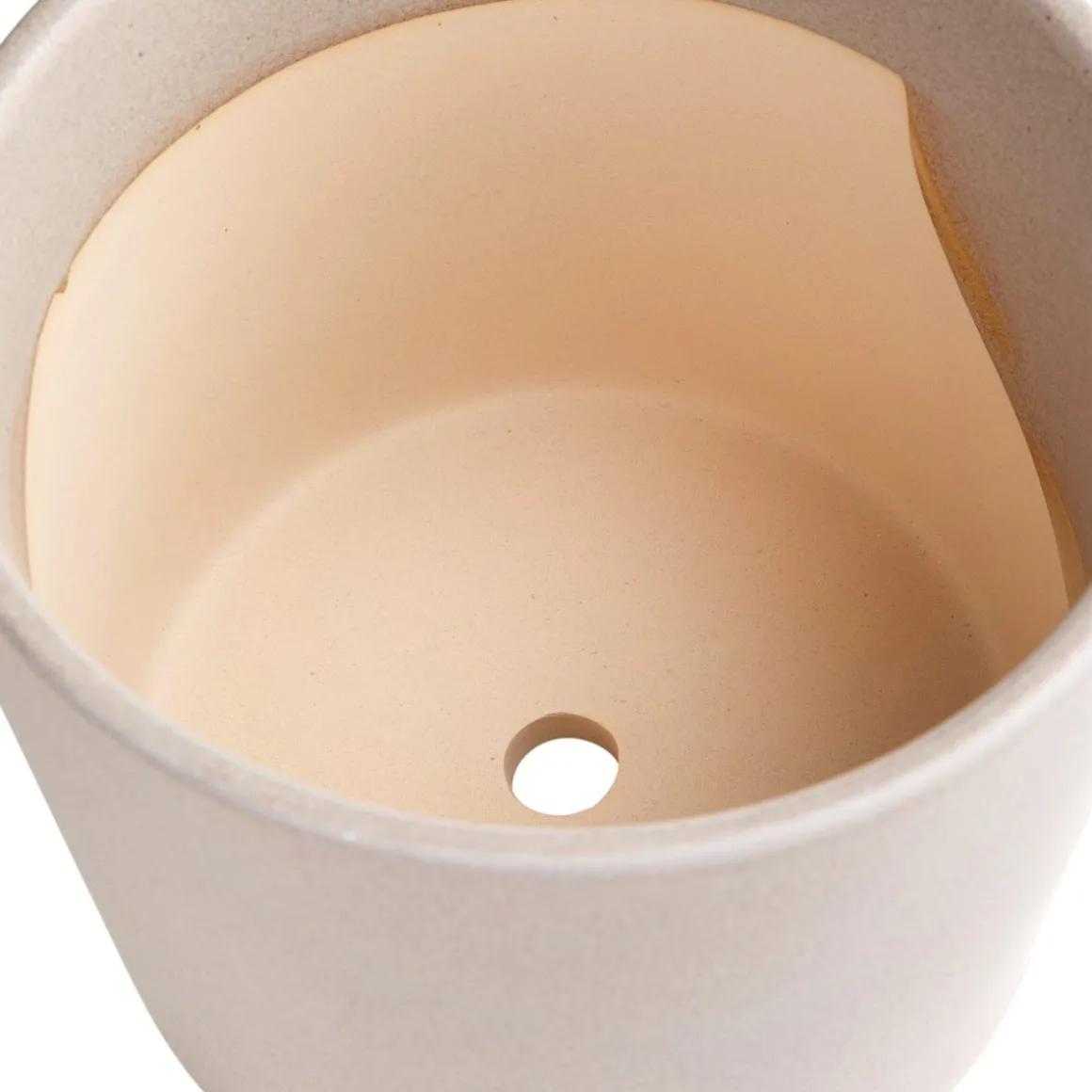 Kruka/Fat Stengods 17,5cm Beige