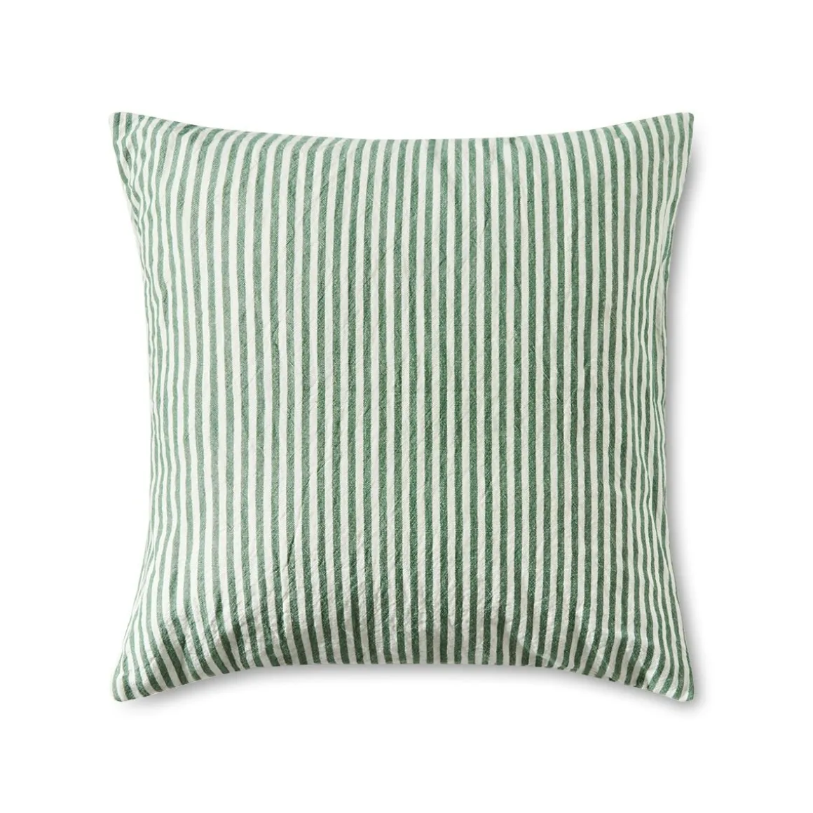 Kuddfodral Rand Linnemix 50X50cm Mörkgrön