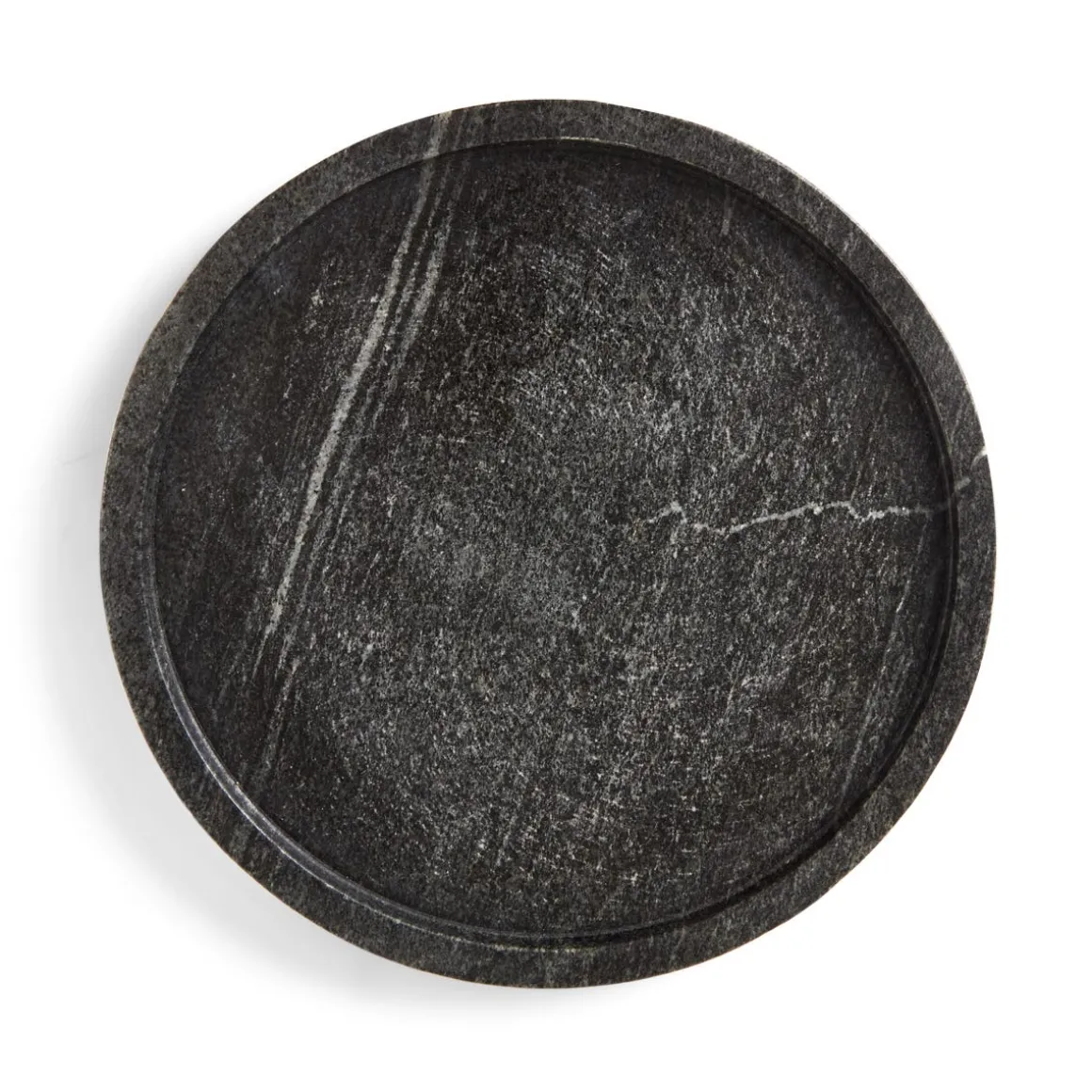 Ljusfat Rund Marmor 22cm