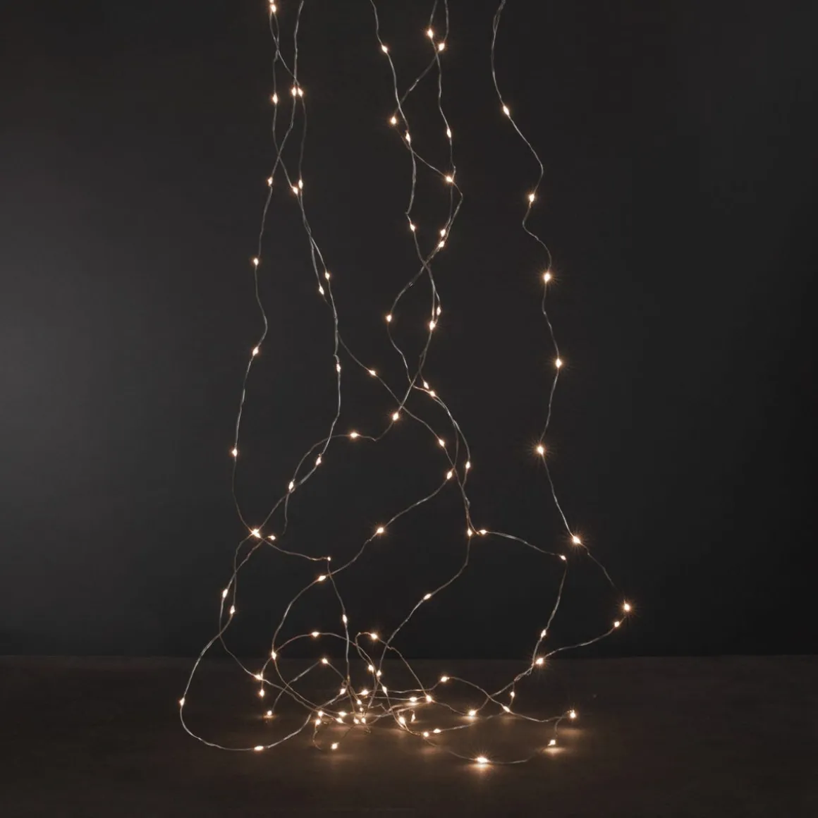Ljusslinga 100 LED Micro 15m Silver