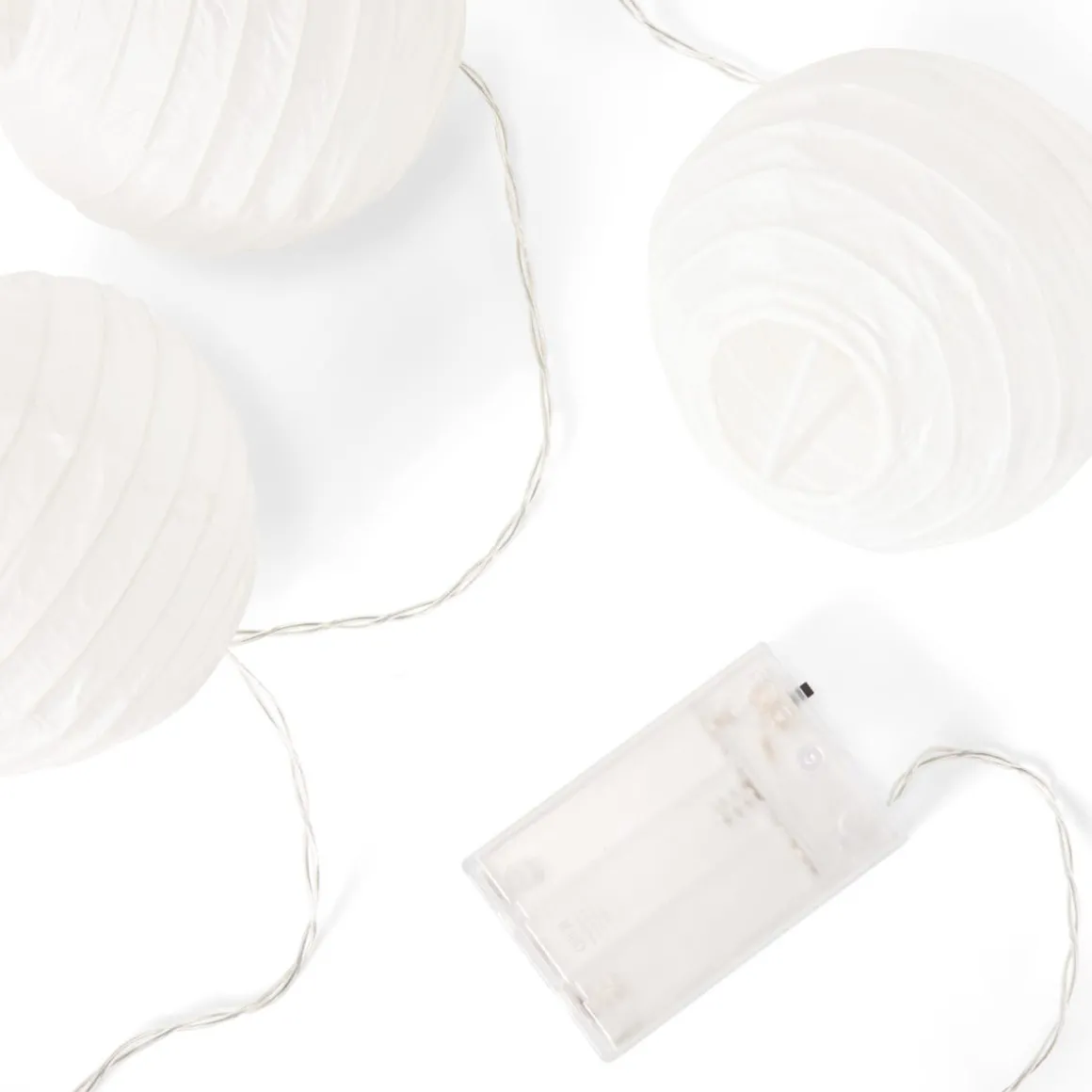 Ljusslinga Rispapper Boll 3,6m Vit