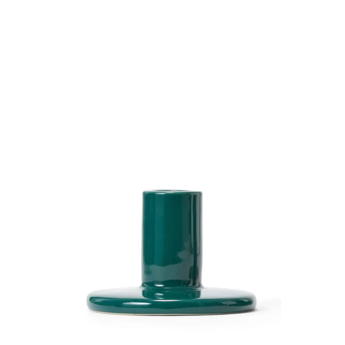 Ljusstake Signal Stengods 6,8x10cm Grön