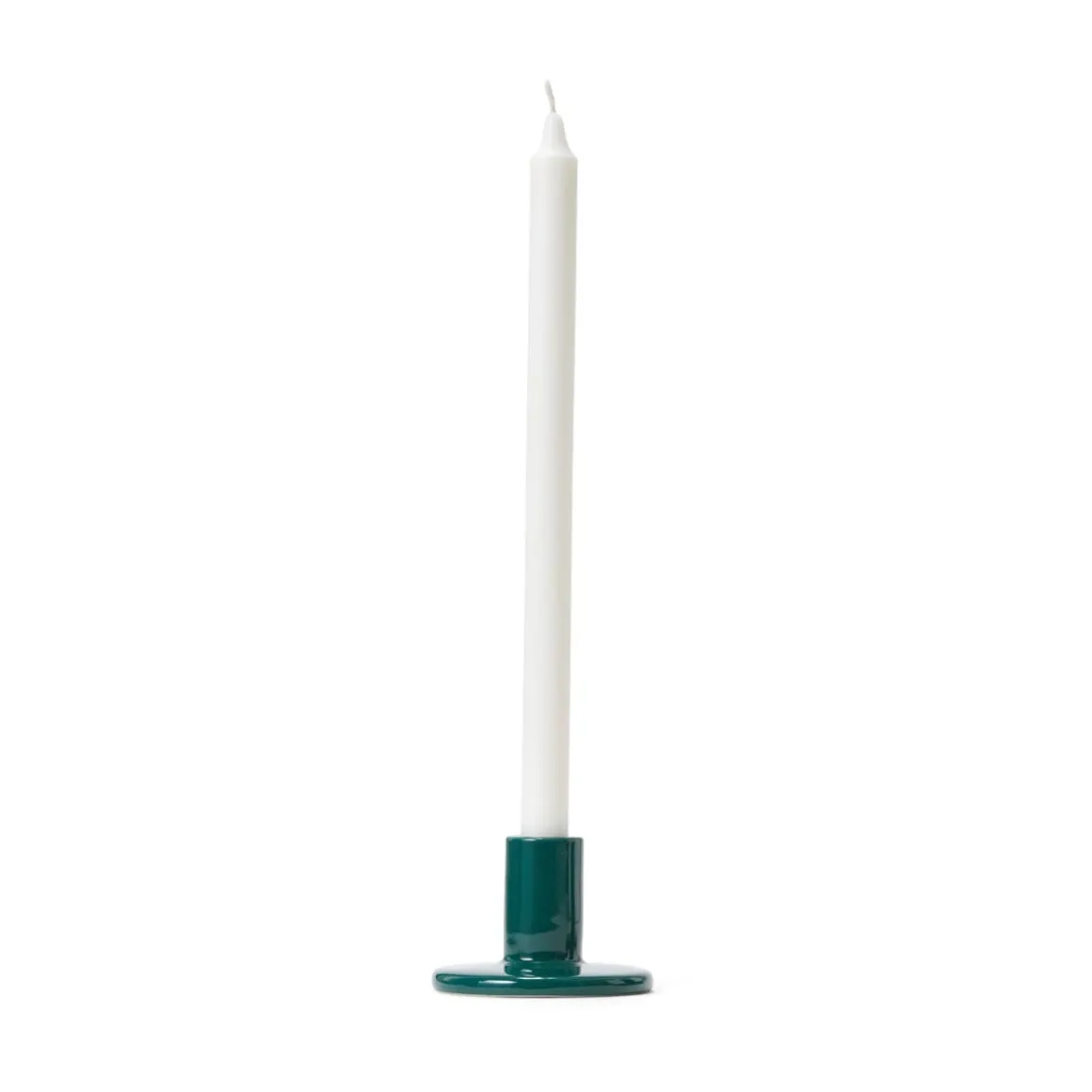 Ljusstake Signal Stengods 6,8x10cm Grön