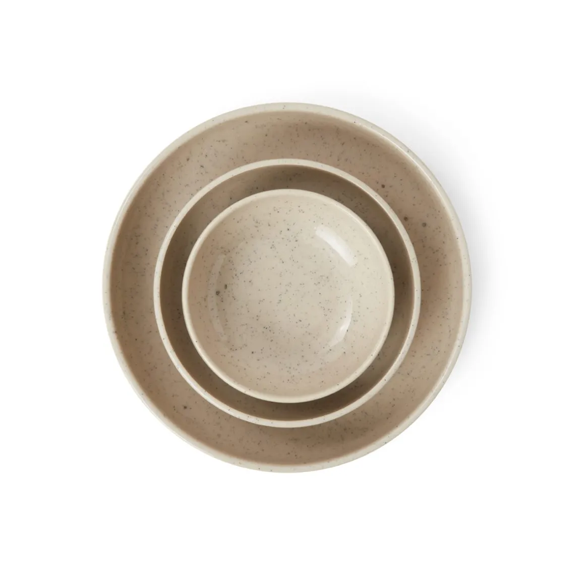Skål Bruno 22cm Stengods Spräcklig Beige