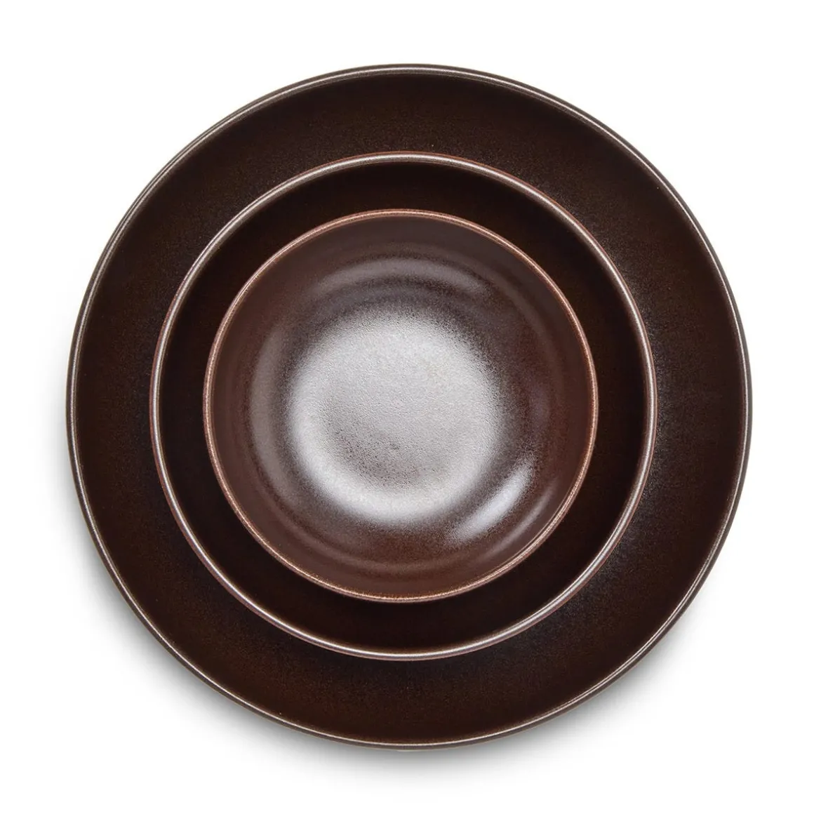 Skål Bruno Stengods 22cm Brun